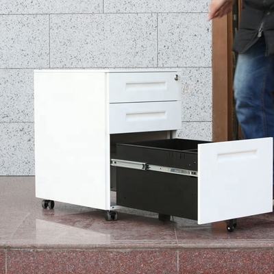 Le tiroir de Muchn 3 saupoudrent le piédestal mobile de revêtement de Steelcase