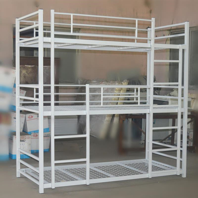 cadre en métal noir lit triple lit adulte à 3 niveaux meubles d'entreprise à domicile en acier Chine usine