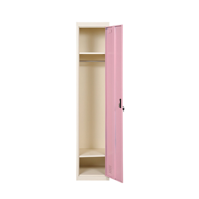 Vend le casier en gros vertical en acier en métal de casier de stockage de vêtements de chambre à coucher de rose