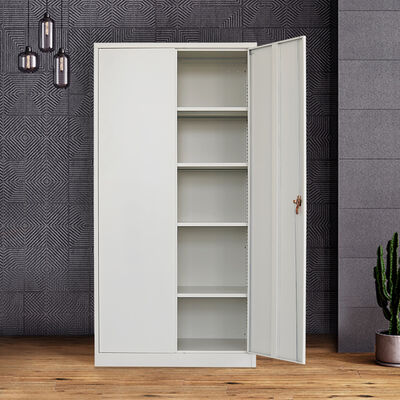 Armoire en acier à 2 portes, rangement, classeur, meuble de classement en métal