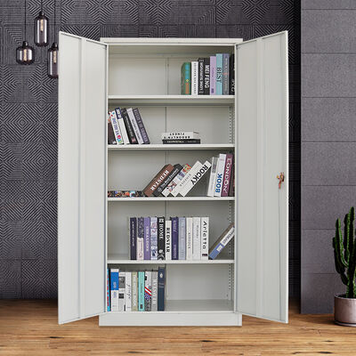Armoire en acier à 2 portes, rangement, classeur, meuble de classement en métal