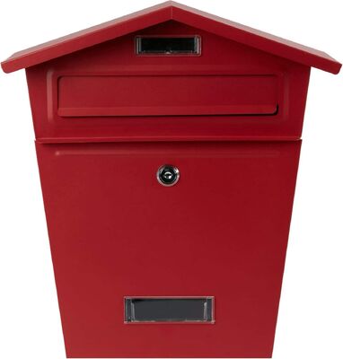 Boîtes aux lettres en poudre enduites en métal, montées sur le mur, verrouillage extérieur, villa, jardins, services postaux