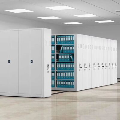 Système d'étagères compactes assemblé