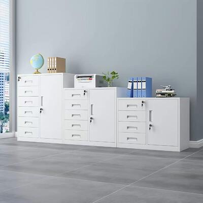 Armoire à fichiers en acier avec conception latérale étroite Armoire de stockage de documents de bureau en métal pour les fichiers et les fournitures de bureau