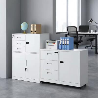 Armoire à fichiers en acier avec conception latérale étroite Armoire de stockage de documents de bureau en métal pour les fichiers et les fournitures de bureau
