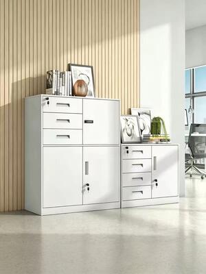 Armoire à fichiers en acier avec conception latérale étroite Armoire de stockage de documents de bureau en métal pour les fichiers et les fournitures de bureau