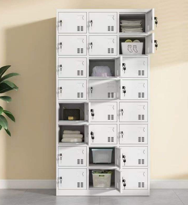 Modern Design 24-Door Steel Lockers Gym Metal Storage Locker for Changing Room Use for Hotel Hospital Bathroom Home Office
