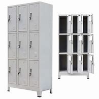 Bureau verrouillable 9 tiroirs armoire métallique démolie