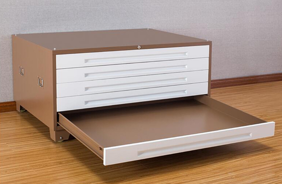 Meubles de bureau horizontaux 0.4mm meuble d'archivage en métal de 5 tiroirs pour 100kg