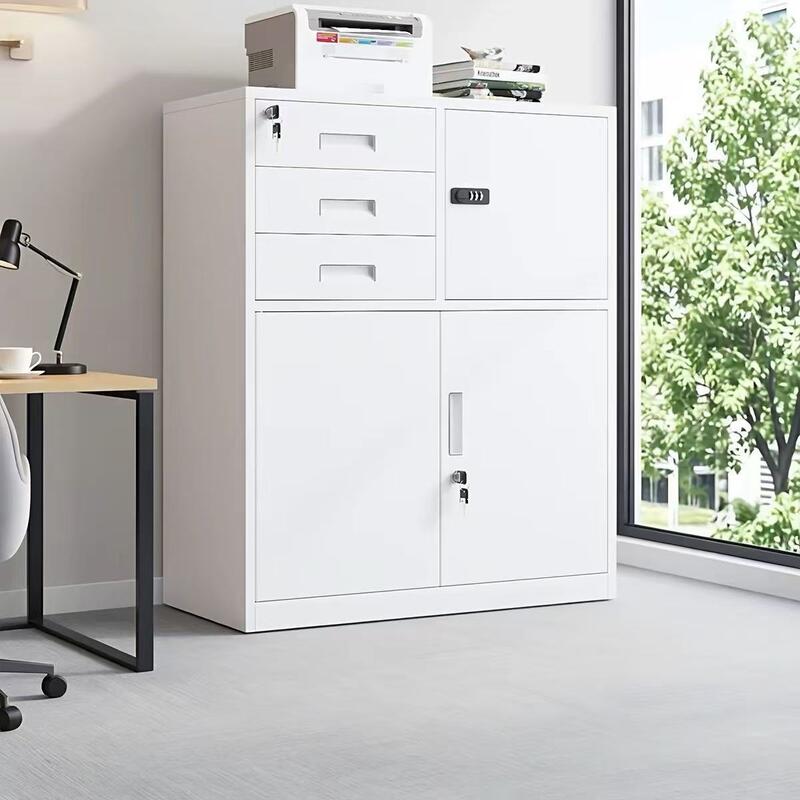 Armoire à fichiers en acier avec conception latérale étroite Armoire de stockage de documents de bureau en métal pour les fichiers et les fournitures de bureau
