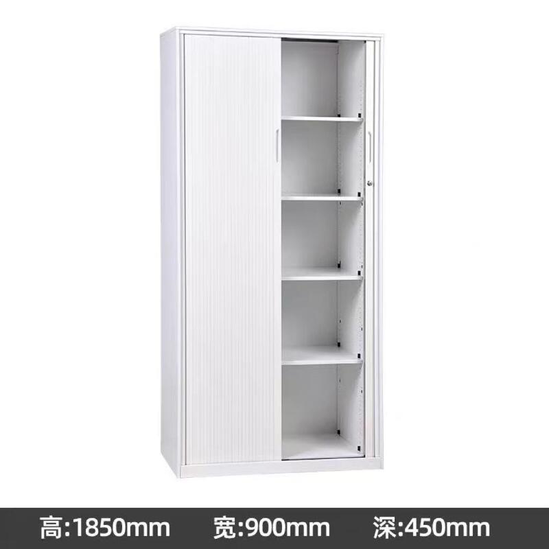 Armoire de rangement de porte en acier à tambour avec conception latérale étroite 1850 mm Armoire de rangement de bureau en métal pour l'organisation de documents et de fichiers